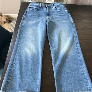 MOTHER The Maven Ankle Fry high rise wide jeans EUC!!